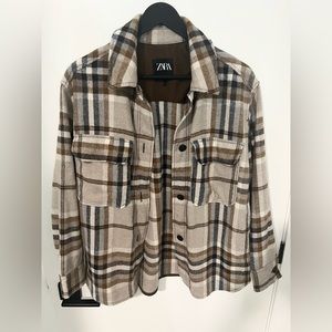 Zara | Brown Plaid Flannel